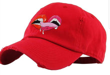 Load image into Gallery viewer, &quot;Tasty&quot; Vintage Dad Hats w/ Embroidered Logo (Red)
