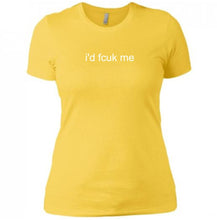 Load image into Gallery viewer, &quot;id fcuk me&quot; Women&#39;s Mantra T-Shirt
